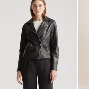 Quince Black Leather Jacket